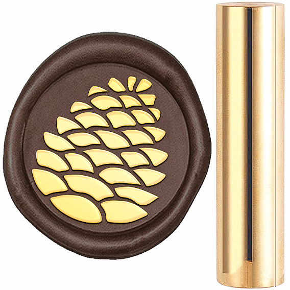 Латунная сургучная печать колонны, для diy scrapbooking, украшение открытки-конверта, золотые, Сердце Pattern