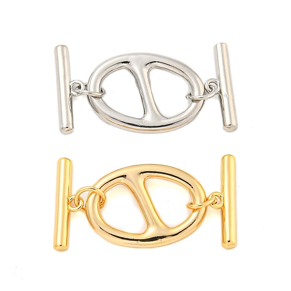 Латуни Переключить застежками, без кадмия, без никеля и без свинца, овальные
