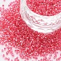 Glass Cylinder Beads, Seed Beads, Inside Colours Luster, Round Hole