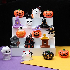 Halloween Resin Sculpture Display Decorations, for Home Office Desk