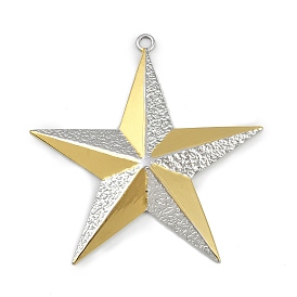 304 из нержавеющей стали большие кулоны, брелок в форме звезды, ионное покрытие (ip)