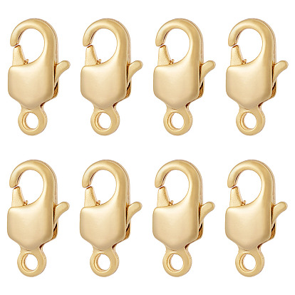 8шт латунные застежки-лобстеры, для изготовления ювелирных изделий