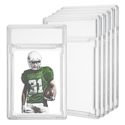 10шт. пластиковые держатели для удостоверений личности, прямоугольные