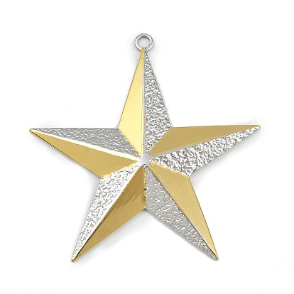 304 из нержавеющей стали большие кулоны, брелок в форме звезды, ионное покрытие (ip)