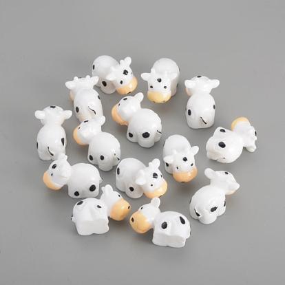 Resin Decoden Cabochons, Cow