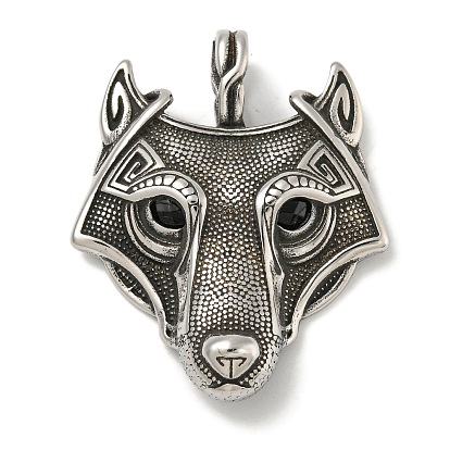 316 кулоны из хирургической нержавеющей стали с микропаве и кубическим цирконием., лиса