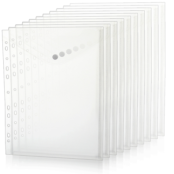 Карманы для папок-регистраторов из полипропилена, прямоугольные