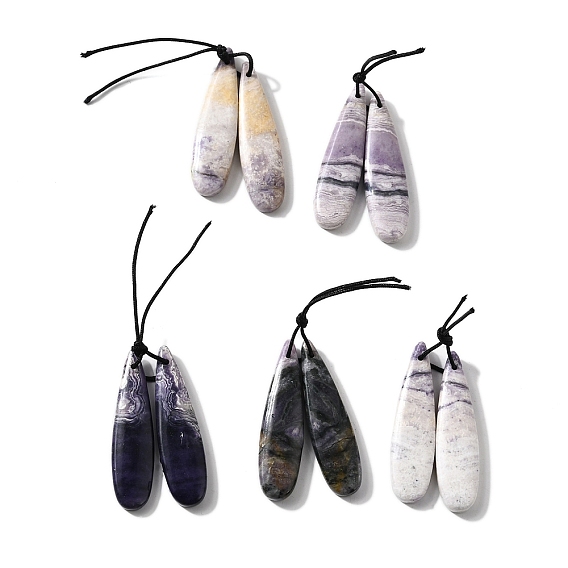 Природных драгоценных камней подвески, слезинки