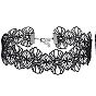 Black Lace Necklace Set - Gothic Choker Collar Chain for Women