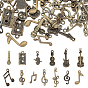 78 шт 13 стили подвески из сплава в тибетском стиле, музыкальная нота
