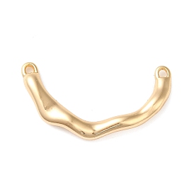 Brass Pendants, Curved Bar Charm
