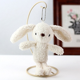 Мягкая плюшевая игрушка из полипропилена с рисунком кролика, имитация мягких животных, подвески в виде кролика, украшения, подарок для девочек и мальчиков