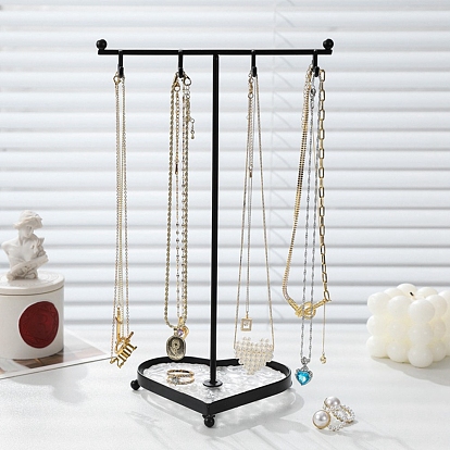 Iron Necklace Display Stands, Necklace Storage, Heart