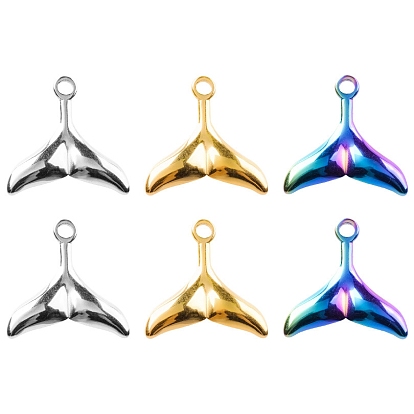 304 Stainless Steel Pendants, Fishtail Charm
