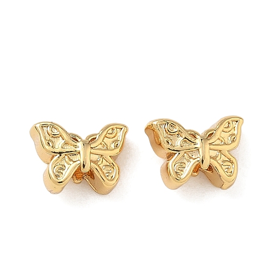 Латунные бусины, без никеля , бабочка