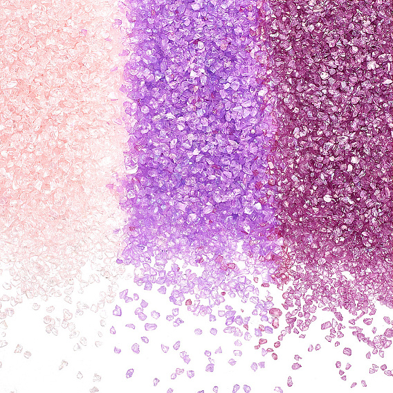 3 стиль прозрачный гальванический дробленый стеклянный ремесло, с покрытием AB цвета, стеклянная крошка неправильной формы, наполнитель для вазы своими руками для дизайна ногтей