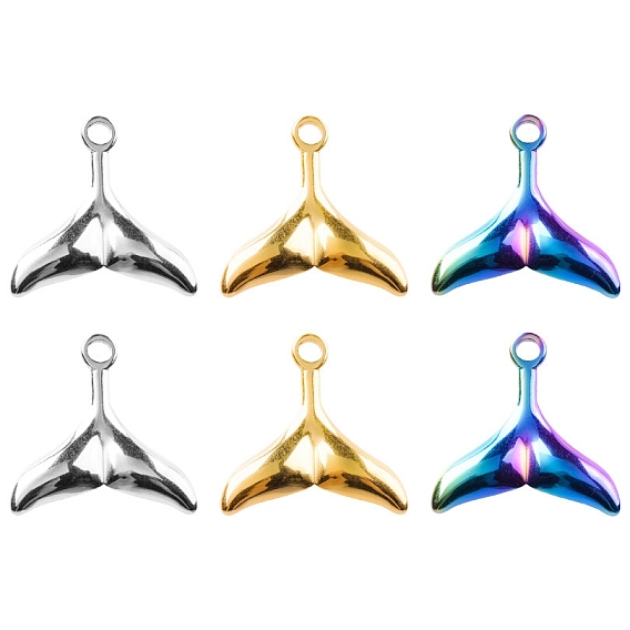304 Stainless Steel Pendants, Fishtail Charm