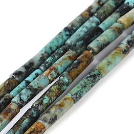 Natural African Turquoise(Jasper) Beads Strands, Column