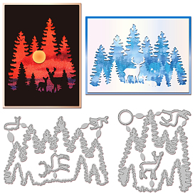 Лесная тема, штампы для резки из углеродистой стали, трафареты, Шаблон для изготовления бумажных карточек с декоративным тиснением для скрапбукинга своими руками, художественный промысел
