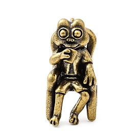 Латунные лягушки миниатюрные фигурки статуэтки для домашнего офиса настольное украшение