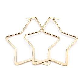 Серьги из 304 нержавеющей стали, гипоаллергенные серьги, звезда