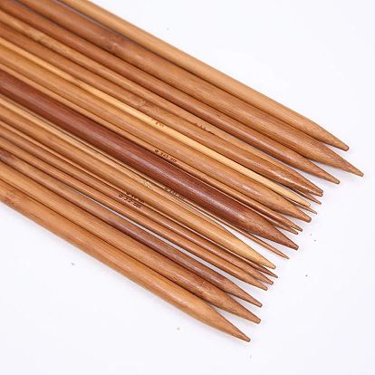 Carbonized bamboo needle wool straight needle stick needle sweater needle set knitting scarf hat tool