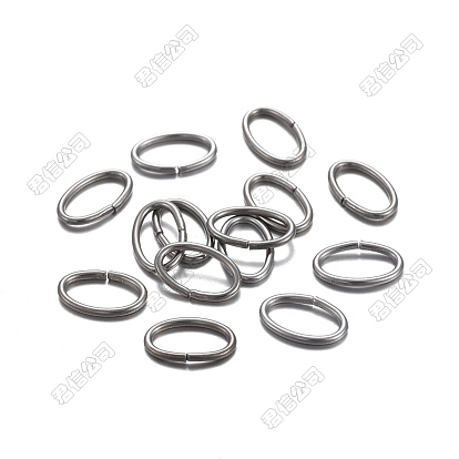 400pcs 304 anneaux de saut ouverts en acier inoxydable, ovale