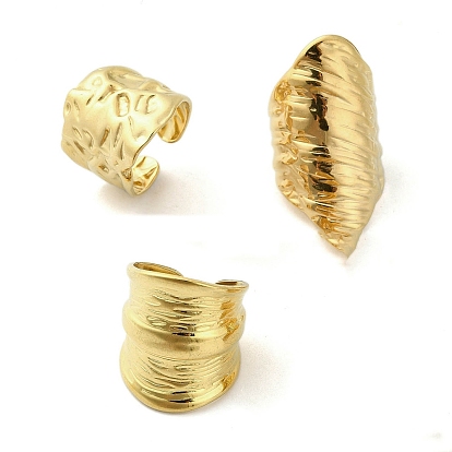 304 открытые манжеты из нержавеющей стали, кованое кольцо для женщин