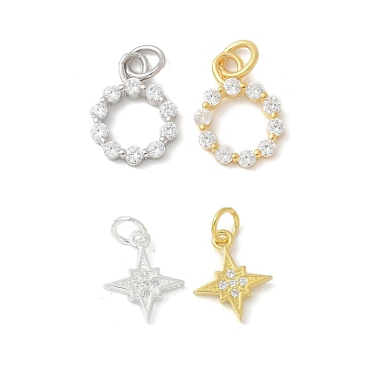 S925 кулон из стерлингового серебра с микропаве из кубического циркония