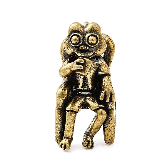 Латунные лягушки миниатюрные фигурки статуэтки для домашнего офиса настольное украшение