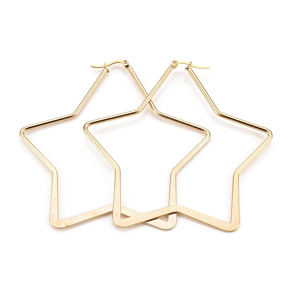 Серьги из 304 нержавеющей стали, гипоаллергенные серьги, звезда
