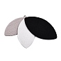 Rugby Ball Pattern Imitation Leather Pendant, with Iron Jump Ring, Triple Layer Leaf