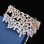 Baroque Wedding Crown with Diamond Hair Accessories for Birthday Party and Retro Crown.