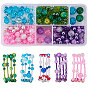DIY Wrap Bracelet Makings, with Glass Beads and Steel Memory Wire