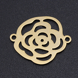 201 Stainless Steel Links Connectors, Laser Cut Links, Flower