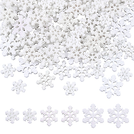 100 шт. 3 стили кабошон из смолы, снежинка