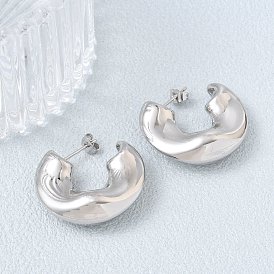 Латунь серьги, с-образный, серьги-кольца