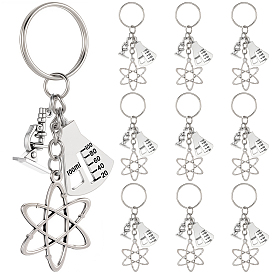 20шт. брелки из сплава, с железными кольцами