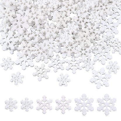 100 шт. 3 стили кабошон из смолы, снежинка