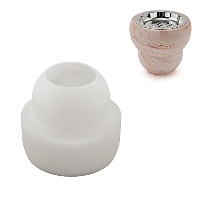 Moules en silicone pour tasse de bougie, gourde, bricolage, Bougie d'aromathérapie créative, fourniture de tasses de ciment, tasses de bougies en béton, moules en résine, bricolage