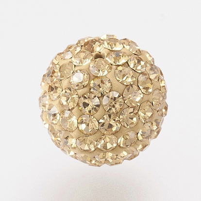 Чешский горный хрусталь бисера, pave disco бусины, полимерной глины, круглые