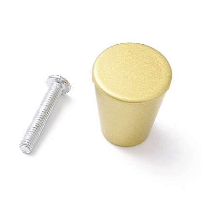 Zinc Alloy Circular Cone Shape Cabinet Door Knobs, Kitchen Drawer Pulls Cabinet Handles, with Iron Screws, for Dresser Drawers