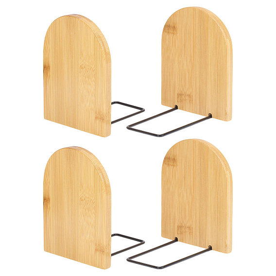 Деревянные подставки для книг, железный настольный держатель для книг на полках, арка
