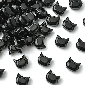 50 бусины из искусственного нефрита, форма кошки