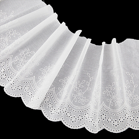 3ярдов хлопковой цветочной кружевной ленты, Цветочная отделка для украшения свадебного платья