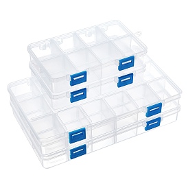 Organizer Storage Plastic Boxes, Rectangle