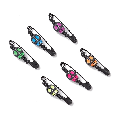 Железные подвески в виде черепа на тему хэллоуина, с акриловой