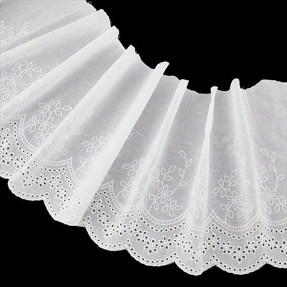 3ярдов хлопковой цветочной кружевной ленты, Цветочная отделка для украшения свадебного платья