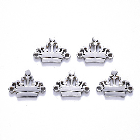 201 Stainless Steel Links Connectors, Laser Cut, Crown