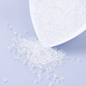 MGB Matsuno Glass Beads, Japanese Seed Beads, 6/0 Transparent Rainbow Glass Round Hole Seed Beads